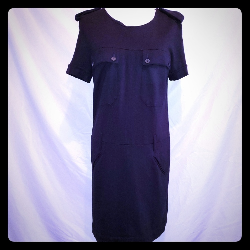 Karl Lagerfeld For Impulse Macy's Sz S Navy Dress